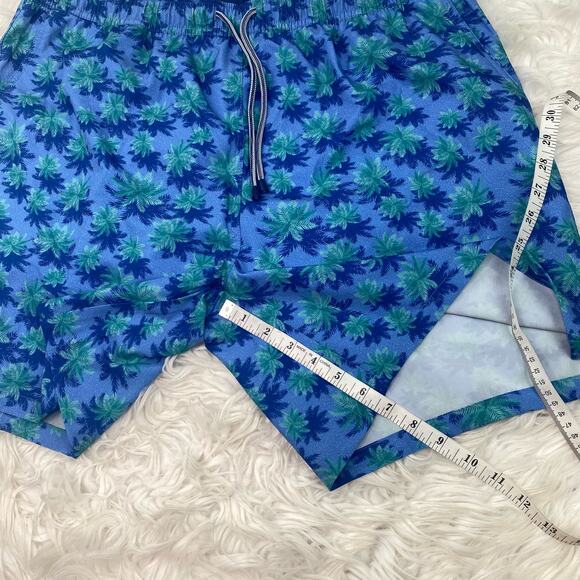 Peter Millar Men's Aerial Palms Swim Trunk Size XL Blue NWT - Picture 5 of 16